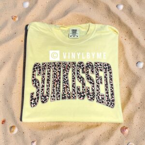 Cheetah sunkissed comfort color tee