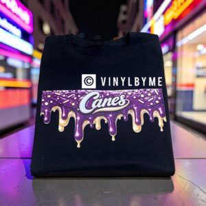 Black canes drip tee