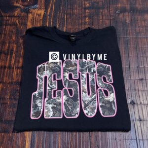 Black Camo Jesus tee