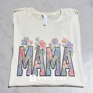 Natural floral Mama tee