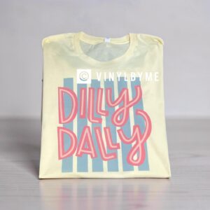 Yellow dilly dally Bella canvas tee