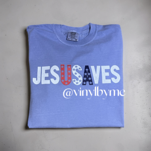 Jesus saves comfort color tee