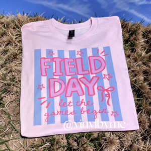 Light pink field day tee