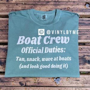 Seafoam boat rules comfort color tee