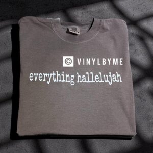 Everything hallelujah brown comfort color tee