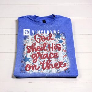 Blue bleached his shed his grace tee
