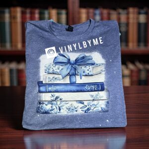 Indigo floral book tee