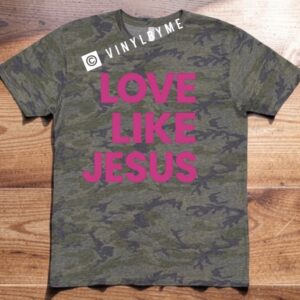 Camo love like Jesus tee