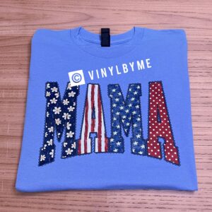 Carolina blue lace mama tee