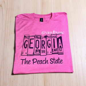 Pink Georgia peach state tee