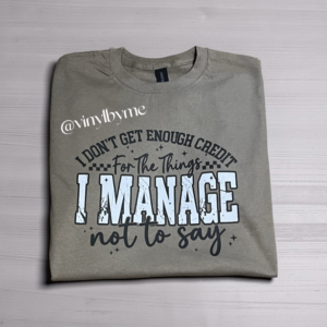 Brown manage tee