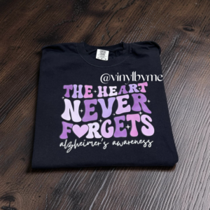 The heart never forgets black comfort color tee