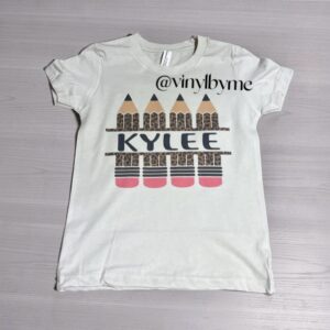 Pencil name tee