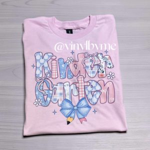 Pink kindergarten tee