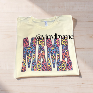 Yellow cheetah leopard tee