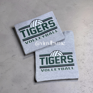 Tigers volleyball sport gray tee