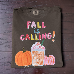 Brown fall is calling comfort color tee