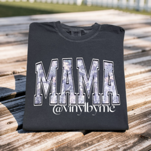 Pepper Camo Mama comfort color tee