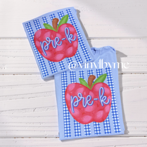 Comfort color pre-K Apple tee