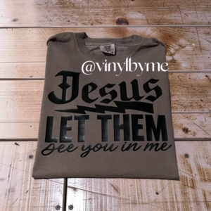 Espresso comfort color Jesus tee