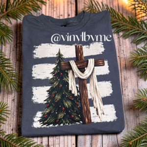 Christian Christmas cross tee