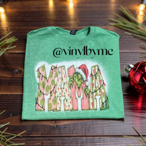Green grinchy Mama tee
