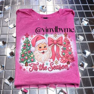 Pink Tis the Season tee