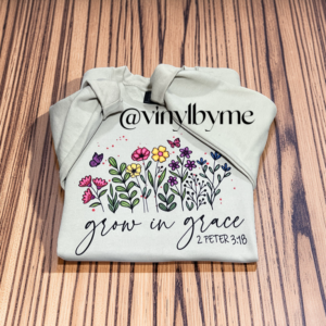 Tan grow in grace sweatshirt