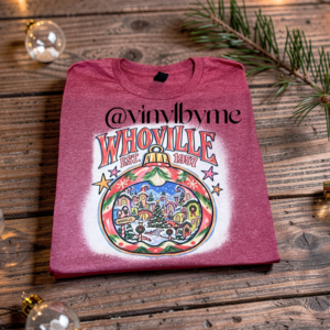 Red bleached Whoville tee